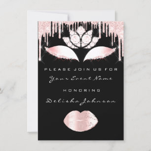 Zoete 16e Drups Roze Quinceanera Koninklijke Prins Kaart