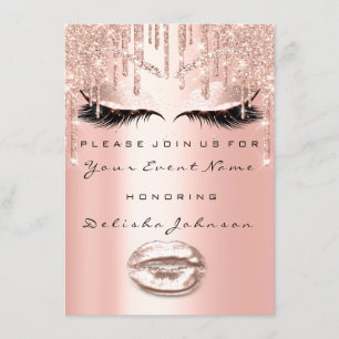 Zoete 16e schijven Glitter Vrijgezellenfeest Makeu Kaart