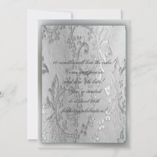 Zoete 16e uitnodiging (Achterkant)