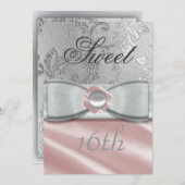 Zoete 16e uitnodiging (Voorkant / Achterkant)