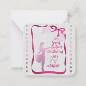 Zoete 16e uitnodiging (Voorkant)