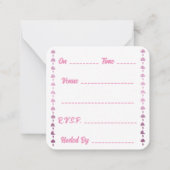 Zoete 16e uitnodiging (Achterkant)