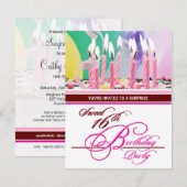 Zoete 16e verjaardag feestdagen - Verrassend Kaart (Voorkant / Achterkant)