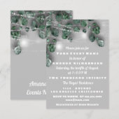 Zoete 16e Vrijgezellenfeest LichtenJAR Eucalyptus Kaart (Voorkant / Achterkant)