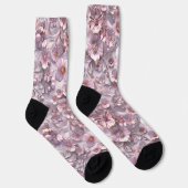 Zoete 3D Kersenbloesems Sokken (Rechts)