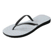 Zoete 50s Retro Rosebud Blauwe Ginghamruit Teenslippers (Schuin)