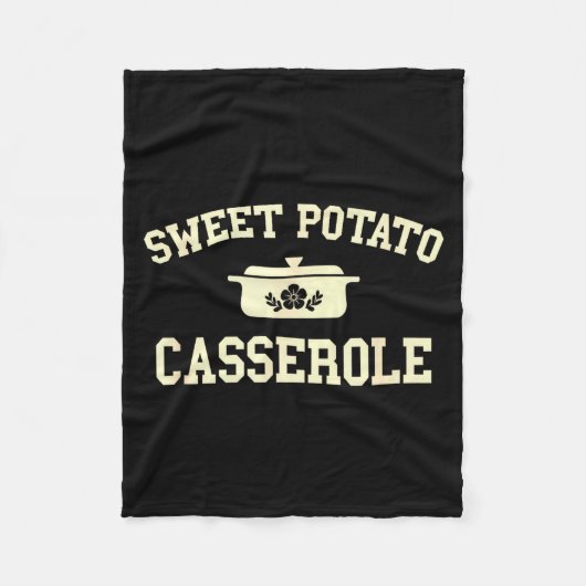 Zoete Aardappel Cerole Thanksgiving Koken Fleece Deken (Voorkant)
