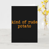 Zoete Aardappel En Een Soort Onbeleefde Aardappel Kaart (Gele Bloem)