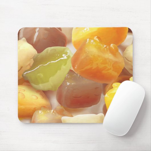 Zoete aardappel- en tarobal-dessert muismat (Met muis)