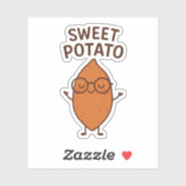 Zoete Aardappel Grappige Vinyl Sticker (Vel)