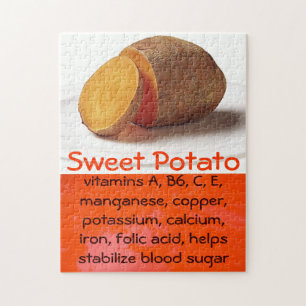 Zoete aardappel legpuzzel