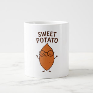Zoete Aardappel Mooie Koffiemok Grote Koffiekop