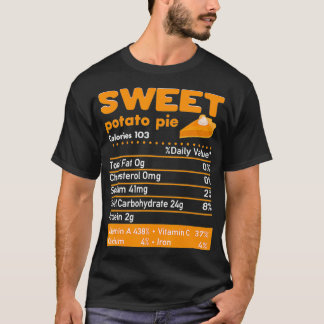 Zoete aardappel- pie-voedingsffecten in Thanksgivi T-shirt