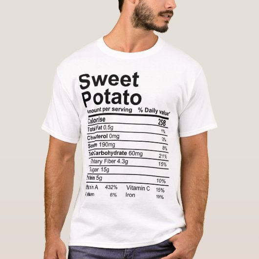 Zoete aardappel t-shirt (Voorkant)