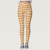 Zoete aardappel taart plak Kerstmis zuidelijk bakk Leggings (Voorkant)