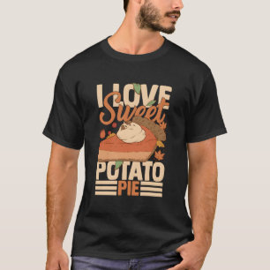 Zoete aardappel taart recept vegan vulling t-shirt