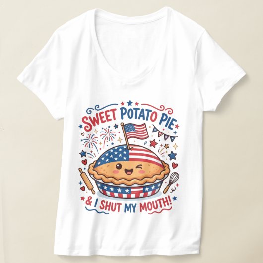 Zoete Aardappel Taart  T-shirt (Laagn)