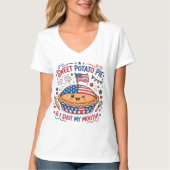 Zoete Aardappel Taart  T-shirt (Voorkant)
