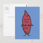 Zoete aardappel Yam Yams Aardappelen, gebrand Briefkaart (Voorkant / Achterkant)