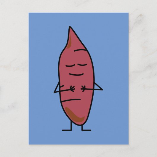 Zoete aardappel Yam Yams Aardappelen, gebrand Briefkaart (Voorkant)
