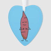 Zoete aardappel Yam Yams Aardappelen, gebrand Ornament (voorkant)