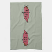 Zoete aardappel Yam Yams Aardappelen, gebrand Theedoek (Verticaal)