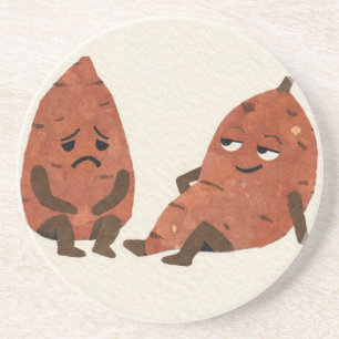Zoete? Aardappel. Zandsteen Onderzetter