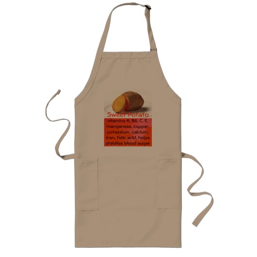 zoete aardappelapron lang schort (Voorkant)