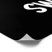 Zoete aardappelen Funny Food Pun Dark BG Poster (Hoek)