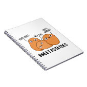 Zoete aardappelen Funny Food Pun Notitieboek (Rechterzijde)