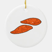 Zoete aardappelen keramisch ornament (Achterkant)