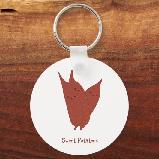 Zoete aardappelen sleutelhanger (Voorkant)