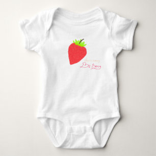 Zoete Aardbei Bespatroon Mooie Fruitige Ontwerp Romper