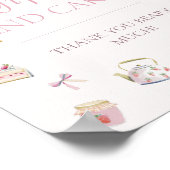 Zoete Aardbei Dessert Cadeaus en Kaarten Poster (Hoek)