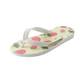 Zoete aardbei geel. Kinderslippers Kinder Teenslippers (Schuin)