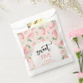 Zoete aardbei kinderen verjaardag bedankzakje (Gezegeld)