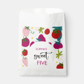Zoete aardbei kinderen verjaardag bedankzakje (Voorkant)