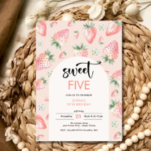 Zoete aardbei kinderen verjaardag