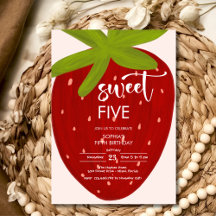 Zoete aardbei kinderen verjaardag