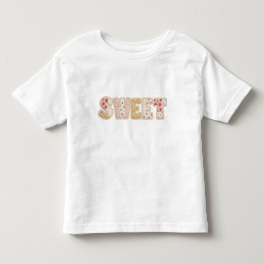 Zoete Aardbei Patchwork Quilted Zomer Design Kinder Shirts (Voorkant)