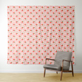 Zoete aardbeien & bloemen Tapestry Wandkleed (In Situ (horizontaal))