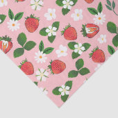 Zoete aardbeien Bloemen Waterverf Bloemen Tissuepapier (Detail)