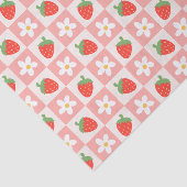 Zoete Aardbeien & Bloemen Weefselpapier Tissuepapier (Detail)
