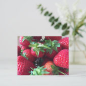 Zoete Aardbeien Briefkaart (Staand voorkant)