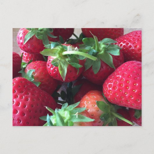 Zoete Aardbeien Briefkaart (Voorkant)