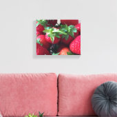 Zoete aardbeien canvas afdruk (Insitu (Woonkamer))