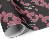 Zoete aardbeien gepersonaliseerd cadeaupapier (Rol Hoek)