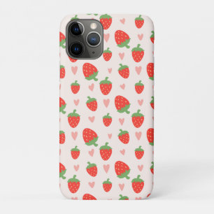 Zoete aardbeien & harten Case-Mate iPhone case