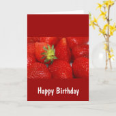 Zoete aardbeien kaart (Gele Bloem)