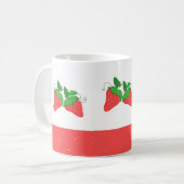 Zoete aardbeien koffiemok (Voorkant links)